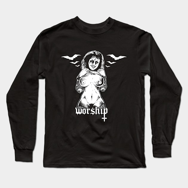 Worship Long Sleeve T-Shirt by wildsidecomix